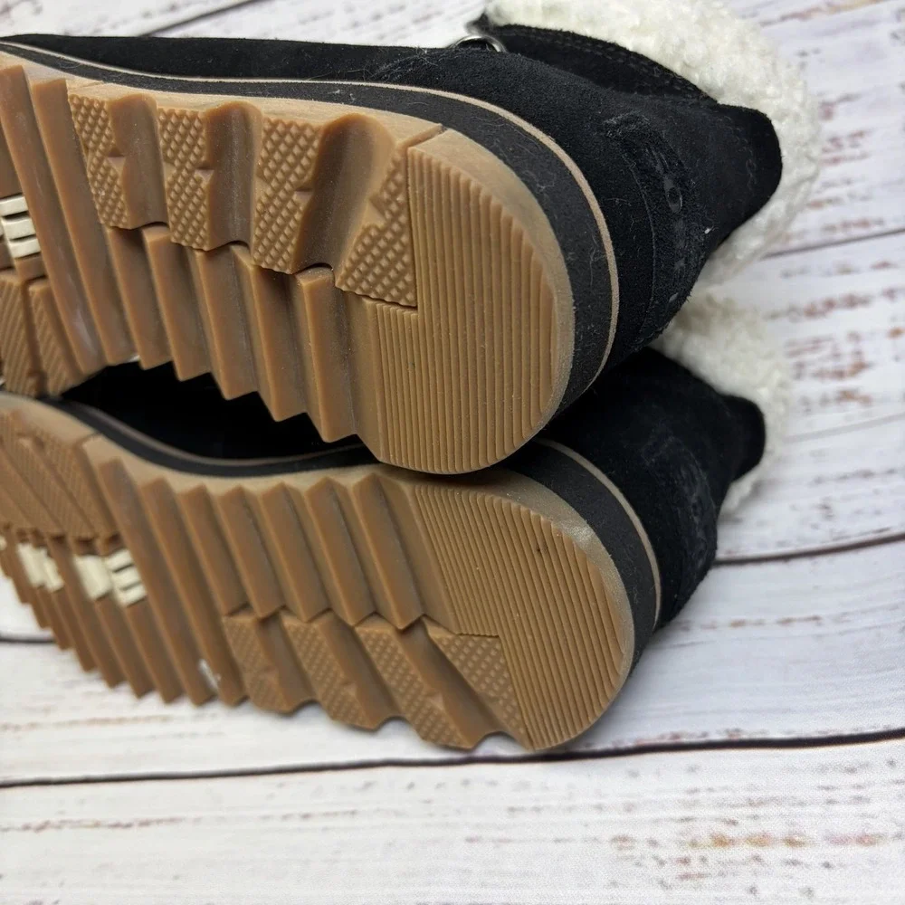 Sorel Women's Harlow Lace Cozy Boot — Waterproof Leather Ankle Booties Size 8.5‎